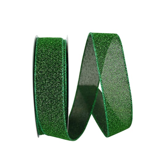 JAM Paper 1.5" x 20yd. Sparkle Glimmer Radiance Wired Ribbon